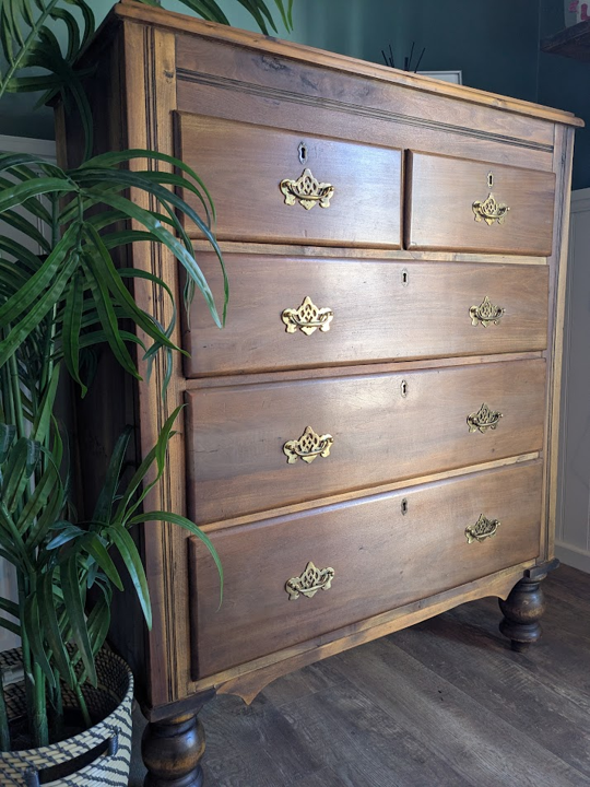 large wood chest of drawers
