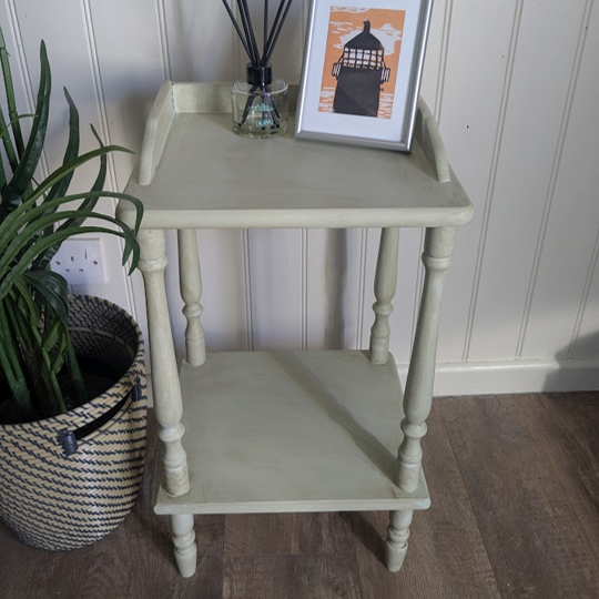upcycled light green night stand