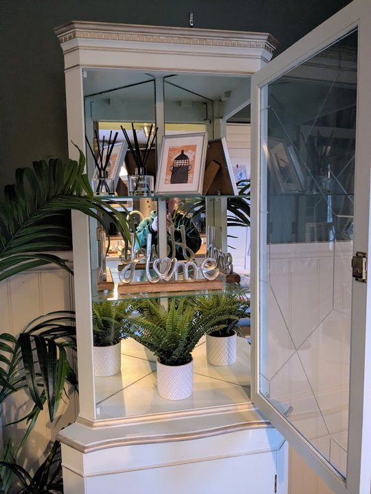 light green corner unit