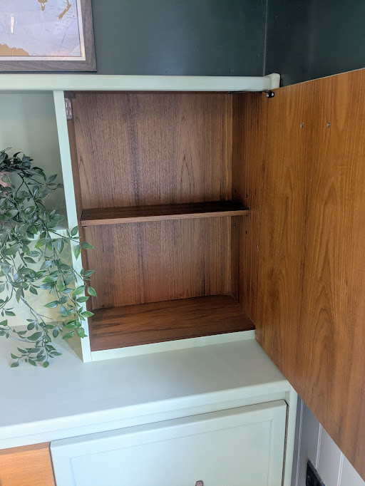 mid century green sideboard