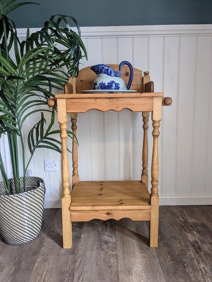 vintage wash stand with jug and bowl