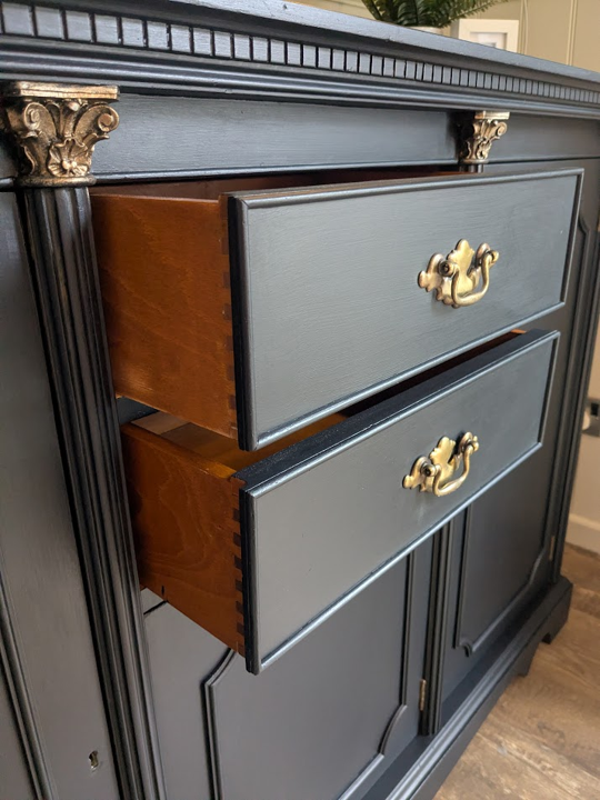 tall upcycled sideboard
