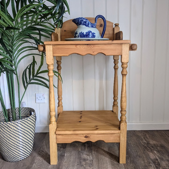 vintage wash stand with jug and bowl