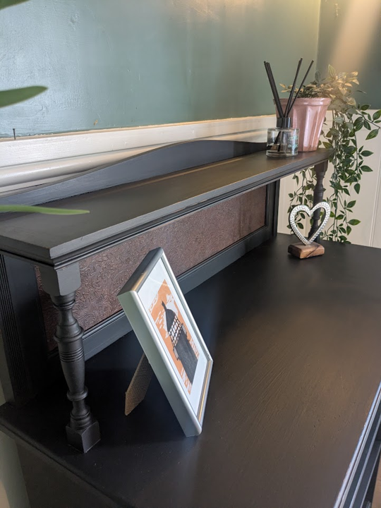 upcycled bookcase in blackjack