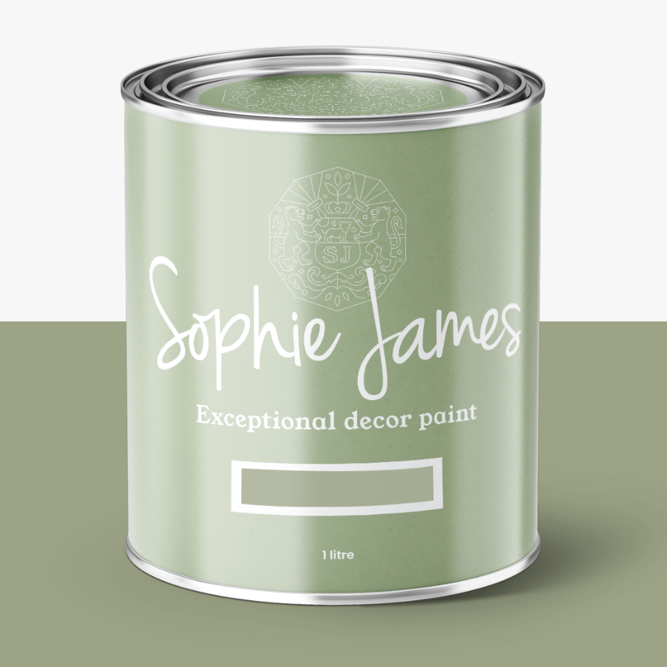 Barham sage furniture and wall paint
