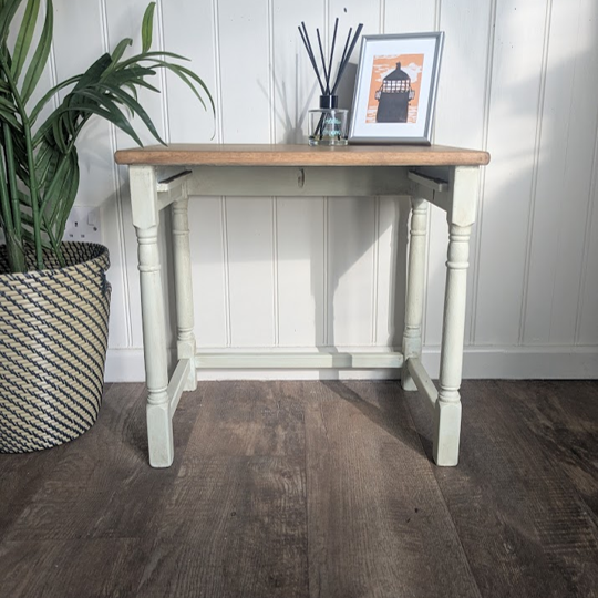pale green nest of tables