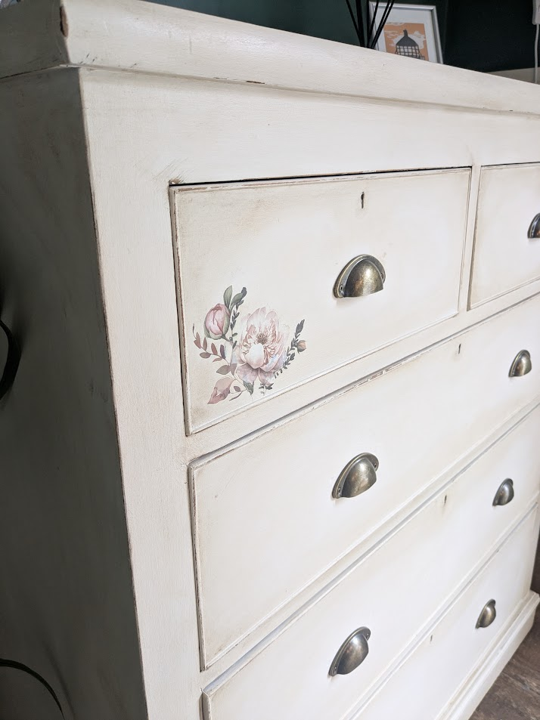 white drawers