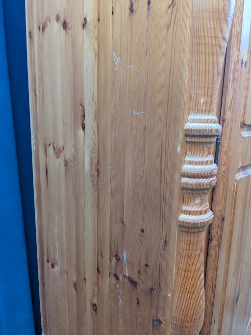 wooden wardrobe