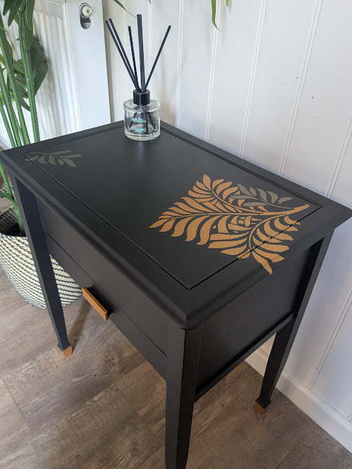 Upcycled Chard sewing box table