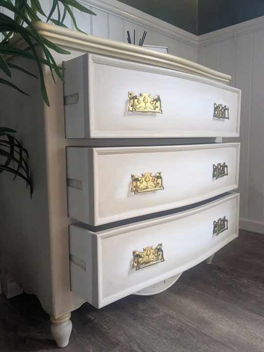 chest of drawers in neutral tones