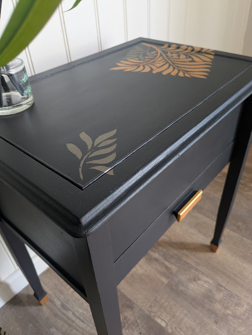 Vintage sewing box table