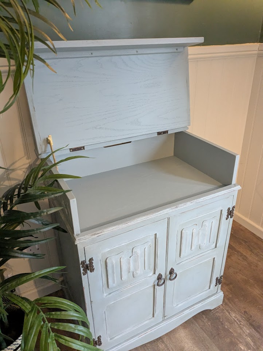 upcycled grey cabinet