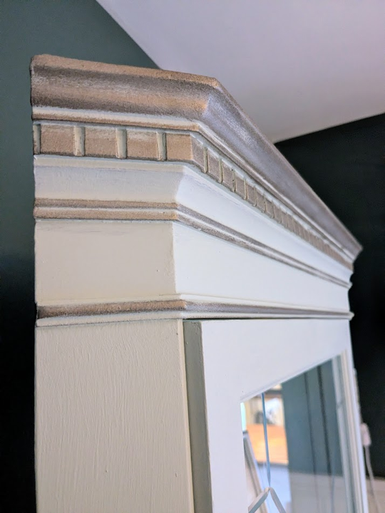 upcycled display corner cabinet