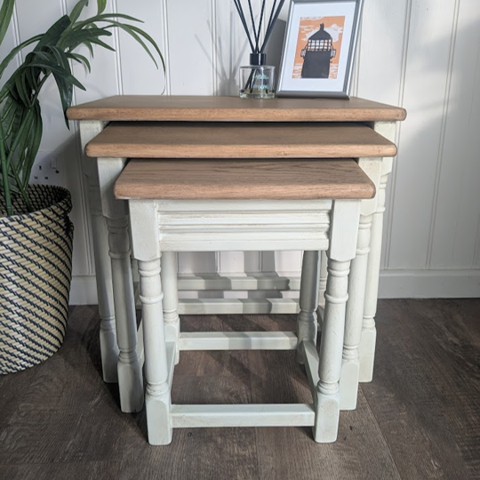 upcycled nest of tables