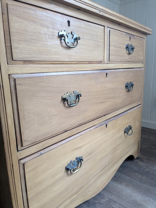 vintage wood chest of drawers