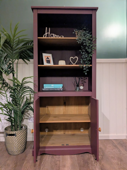 Bookcase with cupboard