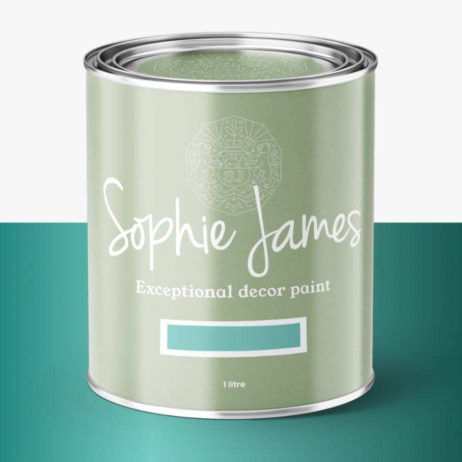 Silver Teal Furniture and Wall Paint
