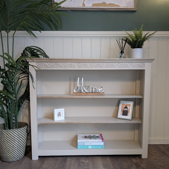 stone colour bookcase