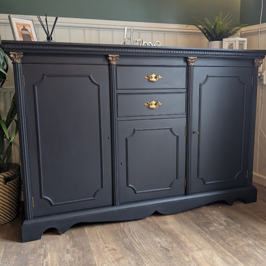 dark navy sideboard