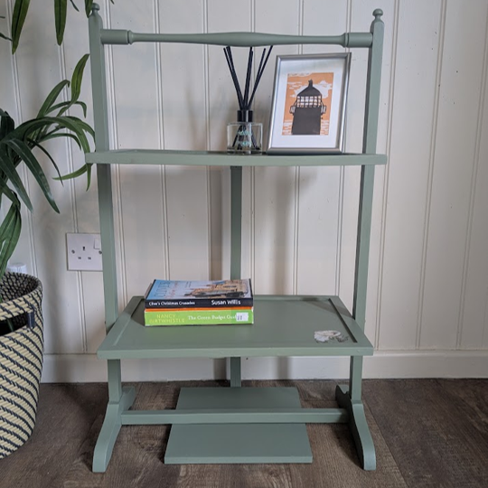 vintage green side table