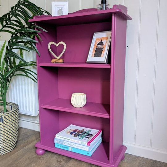 upcycled pine bookcase