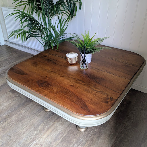 upcycled square coffee table