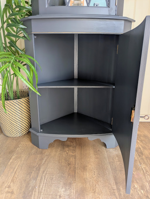 Upcycled Vintage Corner Cabinet