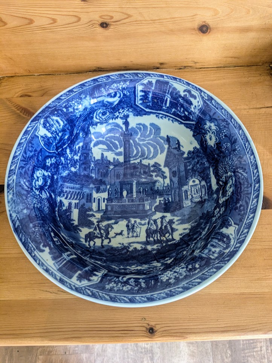 wash stand with dish and pitcher