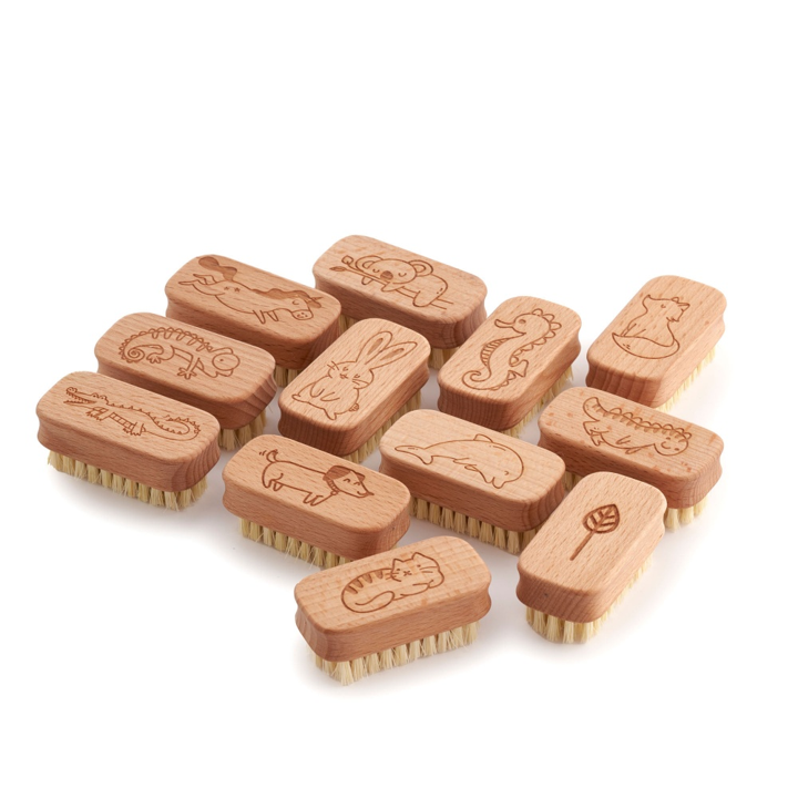 wooden nail brush