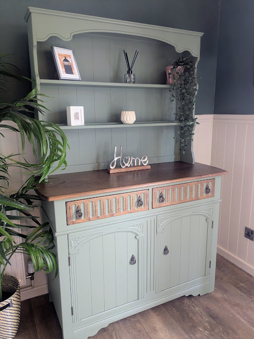 dresser in green