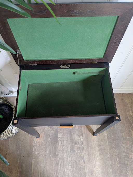 Chard upcycled sewing box table