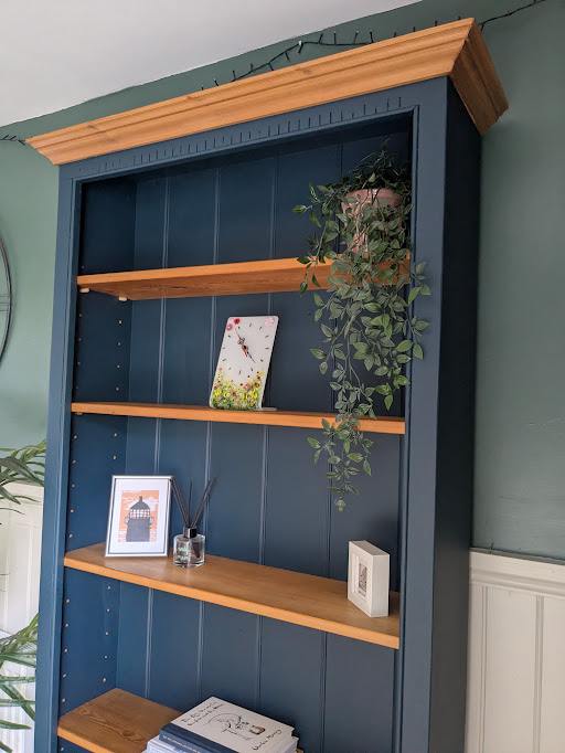 Upcycled Bookcase in Frenchic After Midnight