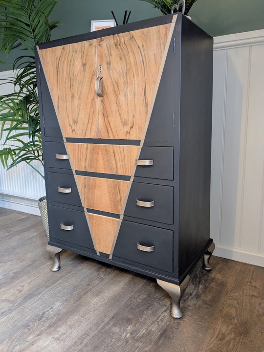 art deco style cupboard