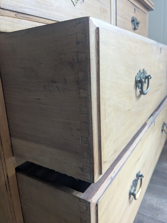 wooden drawers