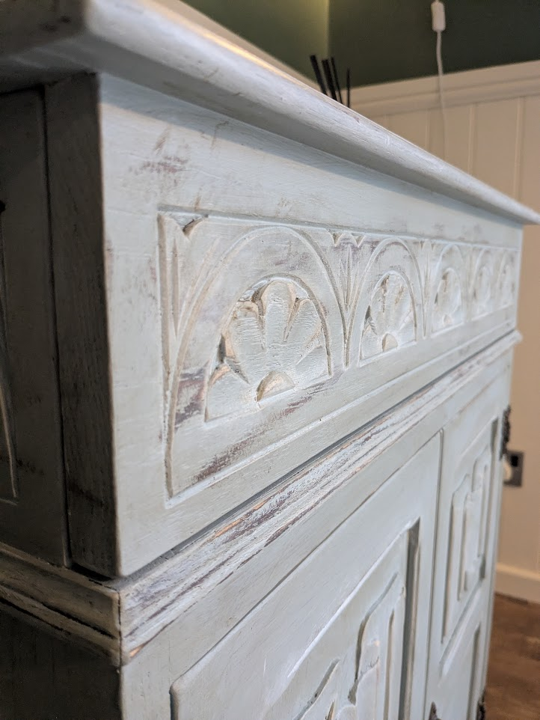 scotch mist upcycled storage cabinet