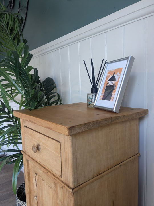 small wooden cupboard
