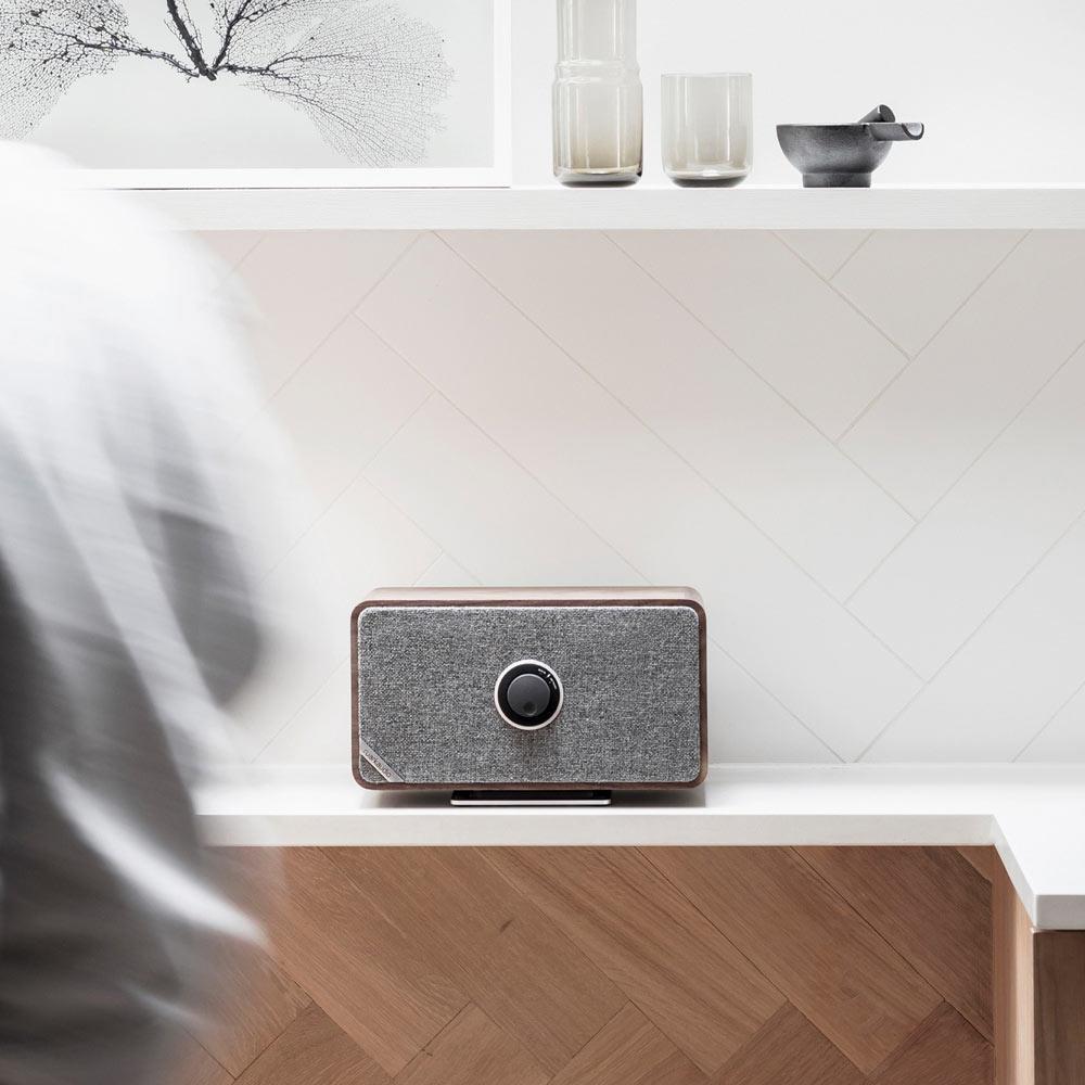 Ruark Audio MRx Bluetooth Connected Wireless Speaker System in Rich Walnut Veneer