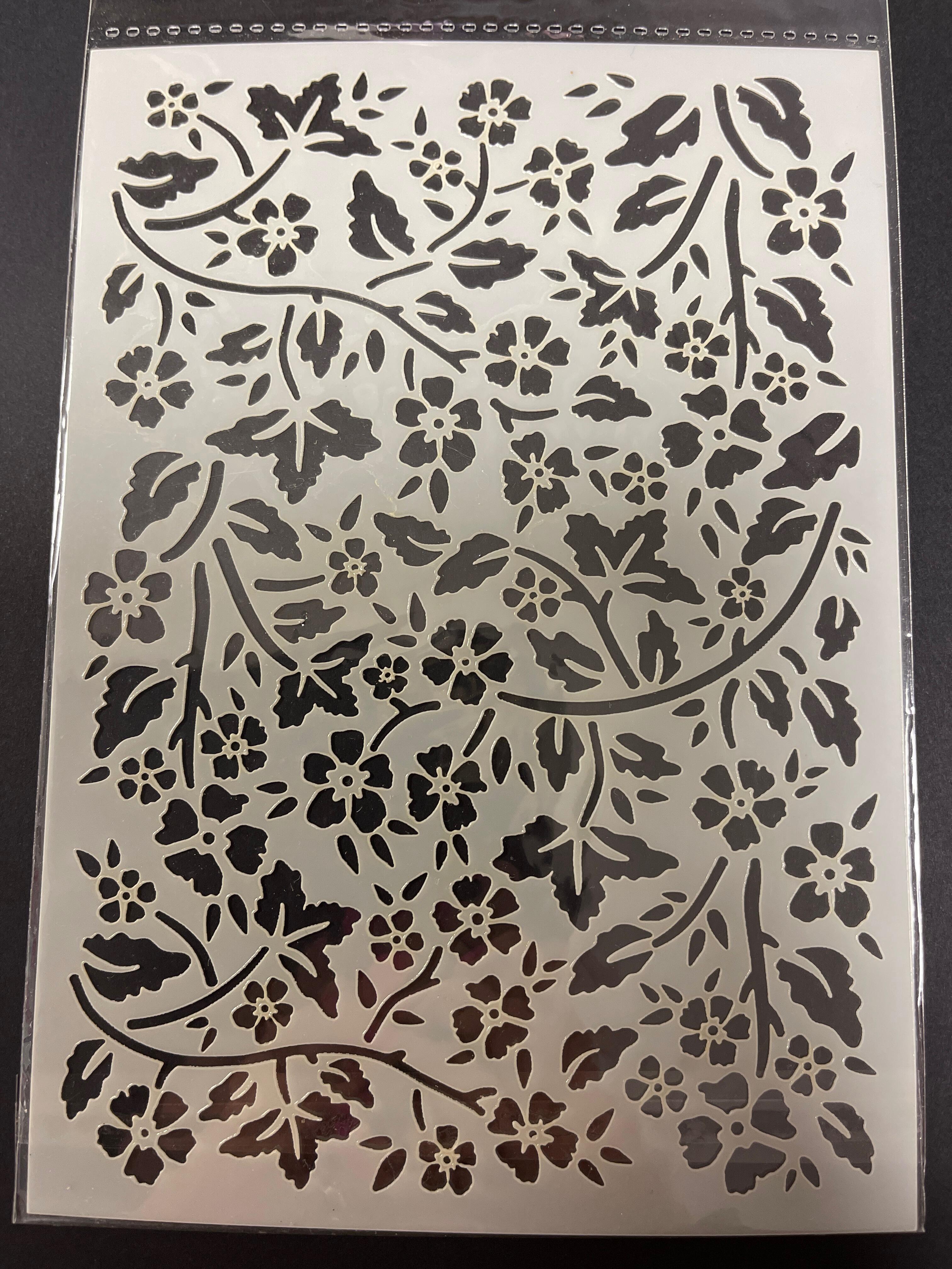 Dawn Bibby Creations A5 Wildflowers Stencil