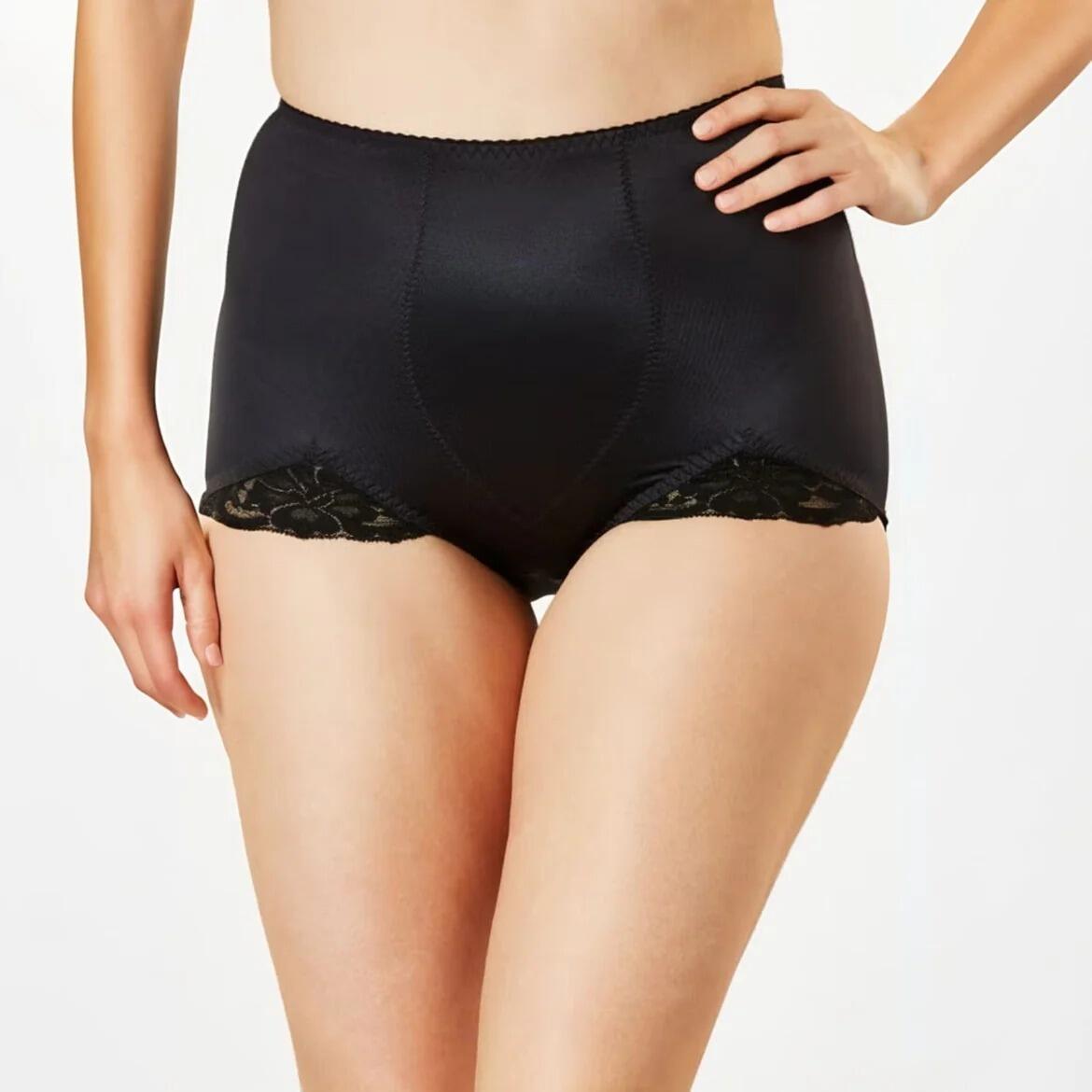 Black Lace Trimmed Shaping Panty
