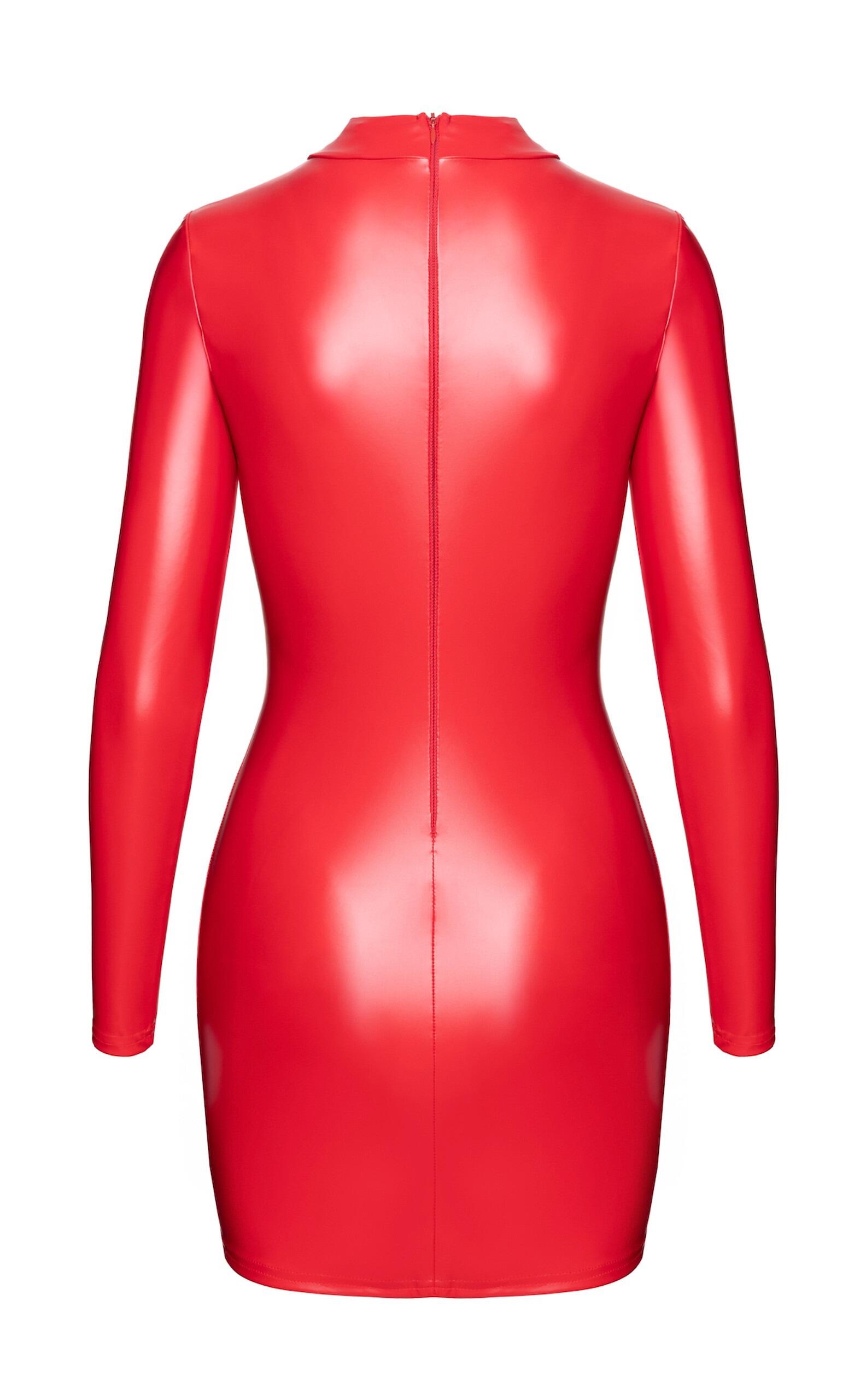 Vixen Cut-Out Red Bodycon Dress zip behind