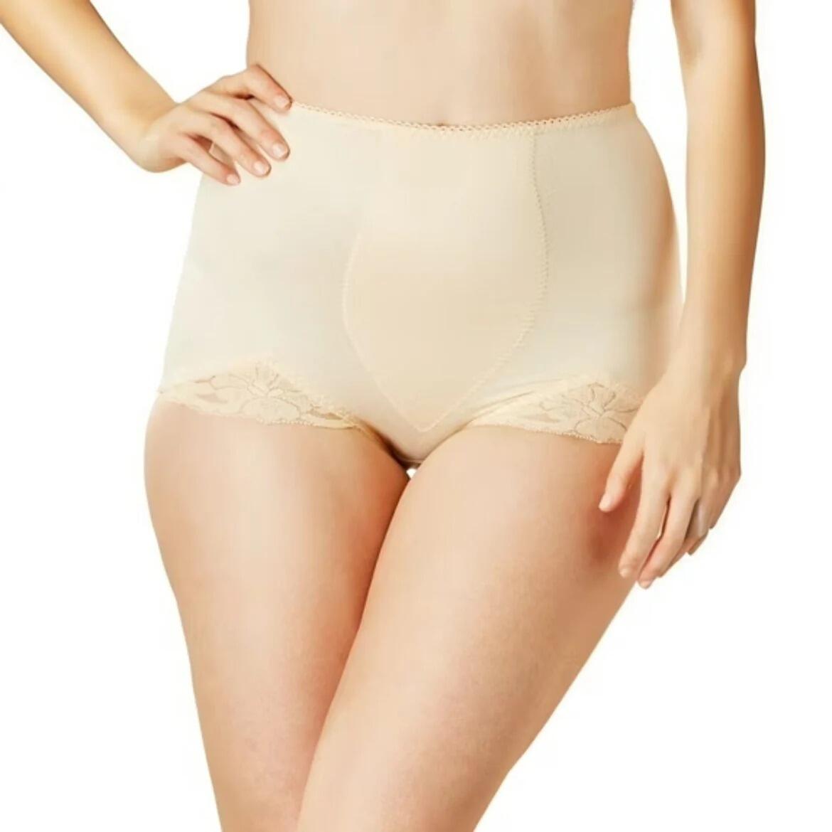 Beige Lace Trimmed Shaping Panty