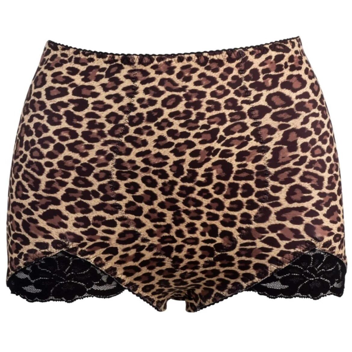 Leopard Lace Trimmed Shaping Panty