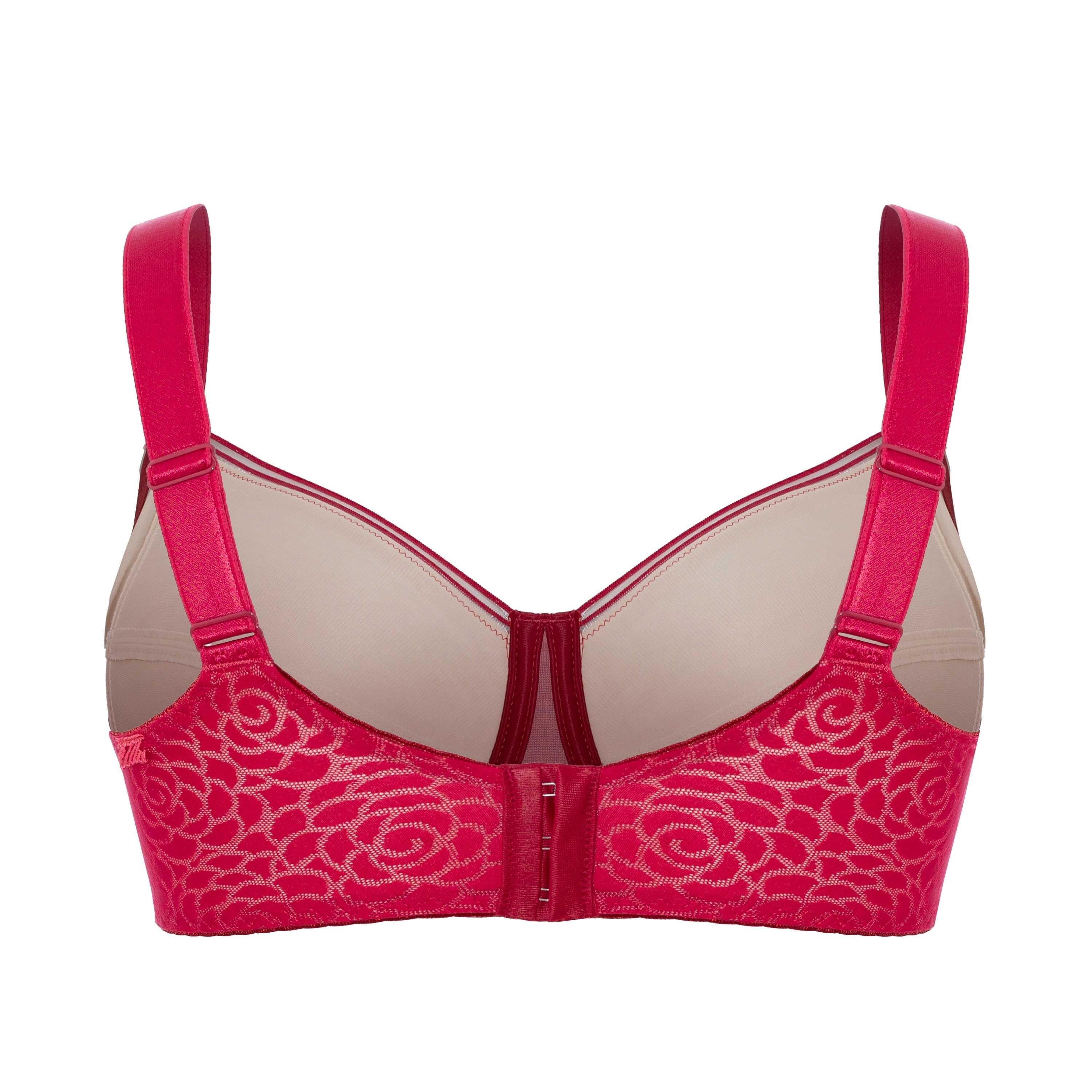 Rear Romy Moulded Bra cranberry