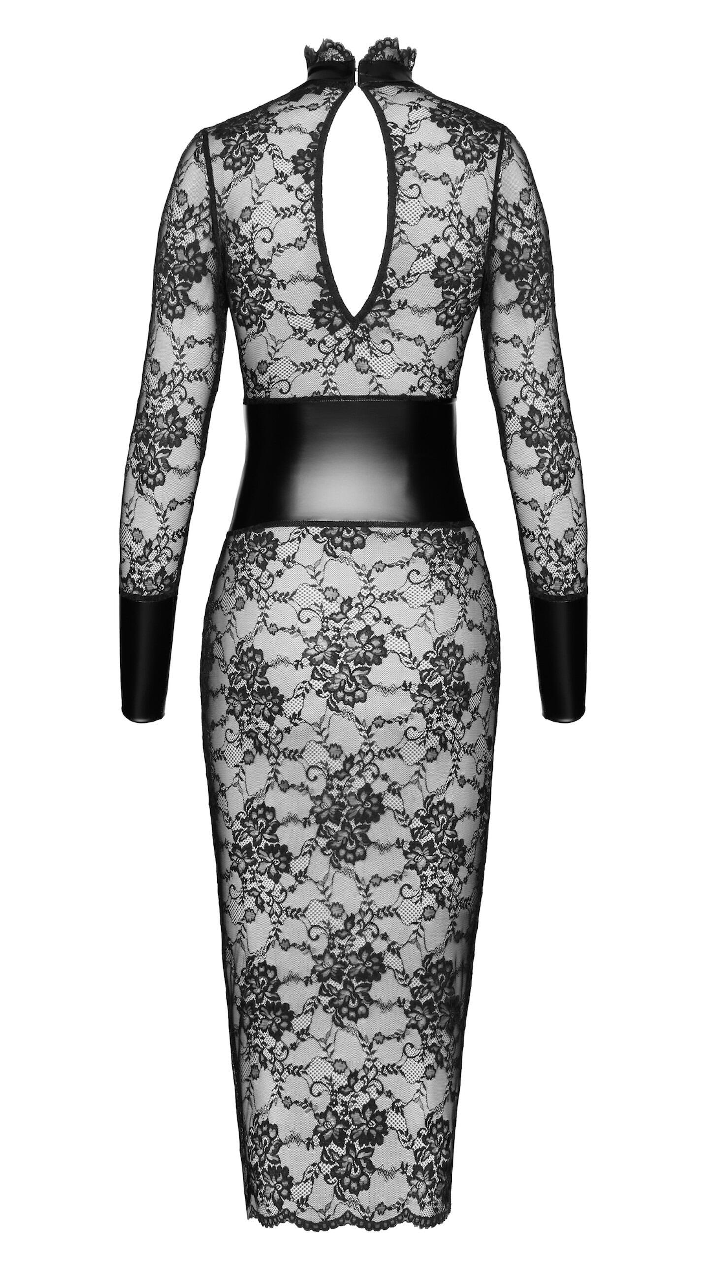 Noirelle Lace Corset Midi Dress rear