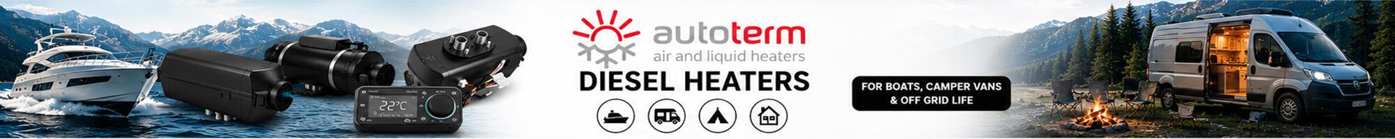 Autoterm diesel heater range for boats and camper vans