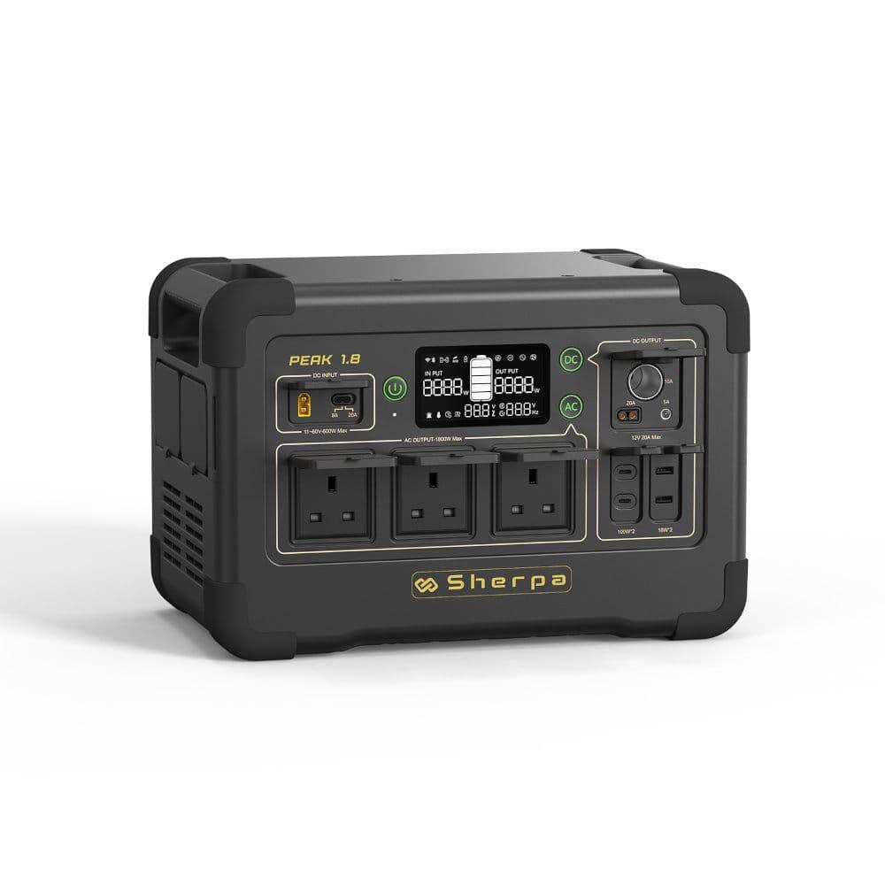 Sherpa PEAK 1.8 portable power station front view