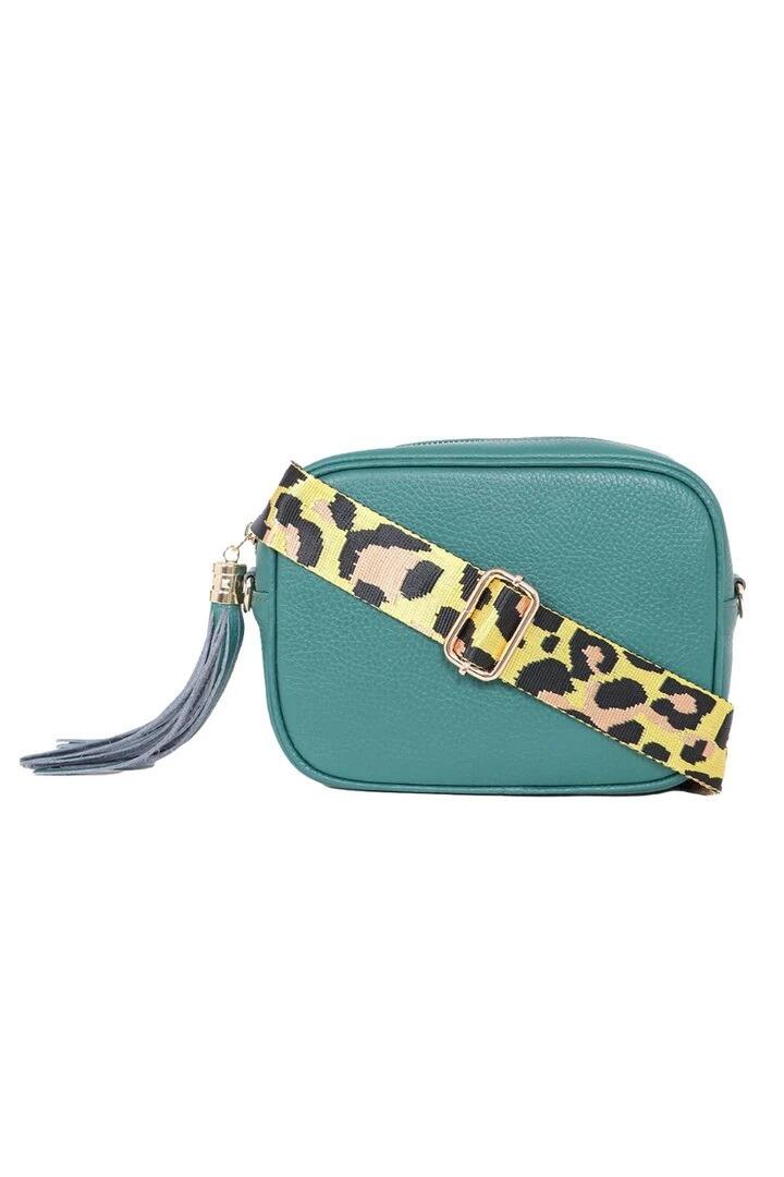 Yellow leopard print strap