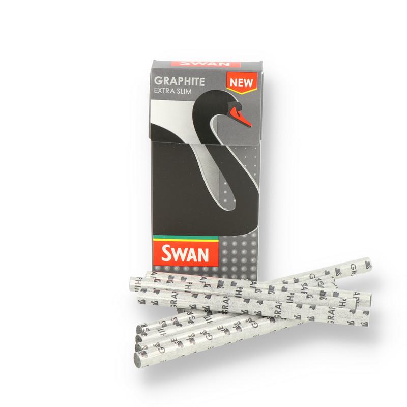 Extra Slim SWAN GRAPHITE Filter Tips 100% Biodegradable 120 Per Box 