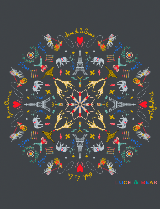 Close up of Creme de la Creme design
