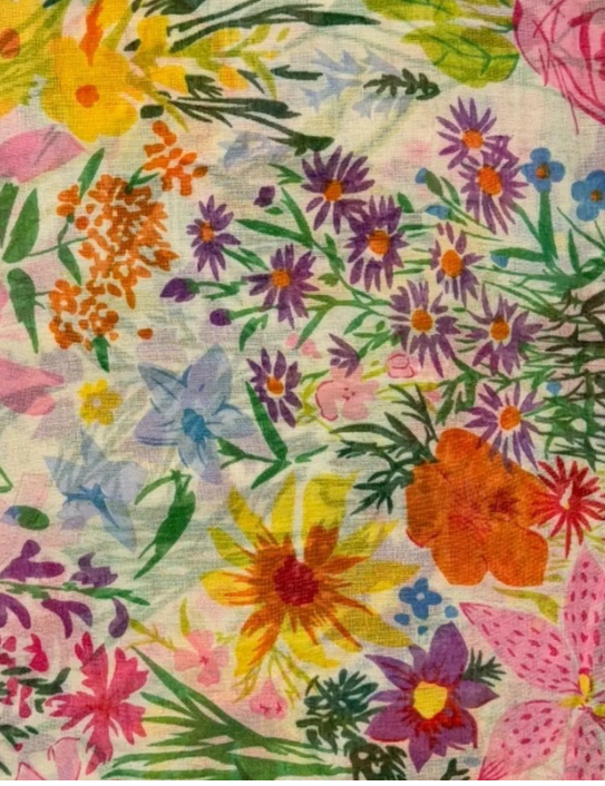 Close up of Bloomin Lovely Flower Scarf
